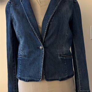 INC International Concepts Indigo Denim Blazer